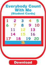 Download Student Cards for (1 ~ 20) for 'Everybody Count With Me'